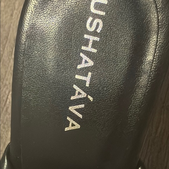 Ushatava Made in Spain Black Women's Heeled Thong Sandals Leather Lining Size 39 - Picture 4 of 7